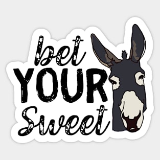 Bet Your Sweet Cute Donkey Sticker